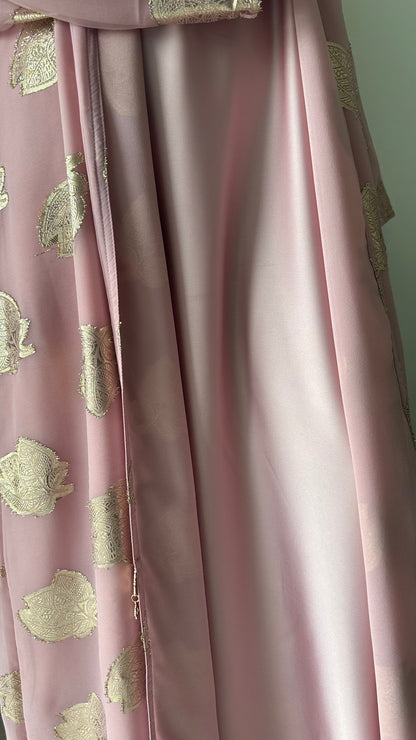 Fleur-de-Luxe Pink Abaya (clearance)