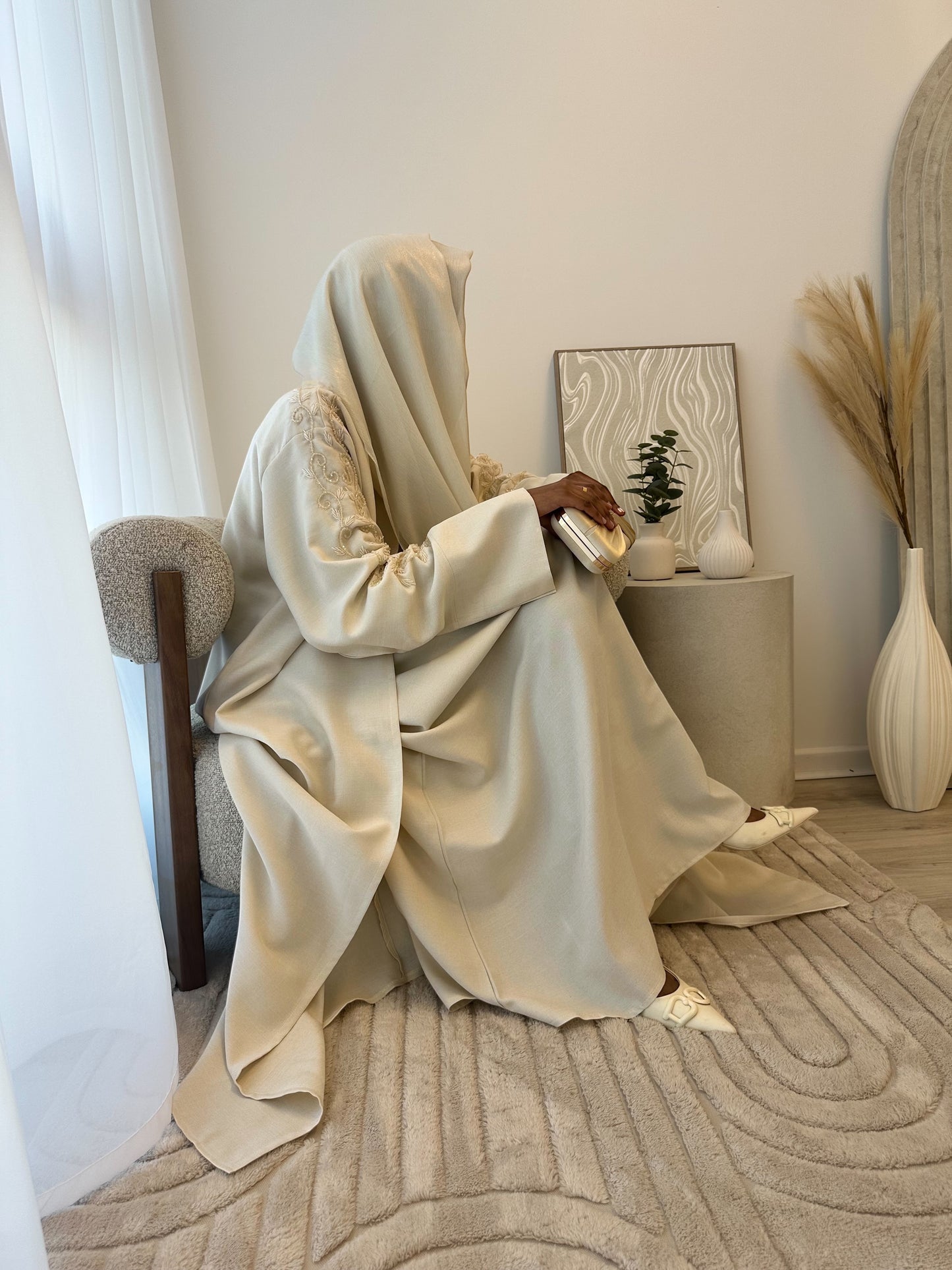 Luxe Embellished Linen Set