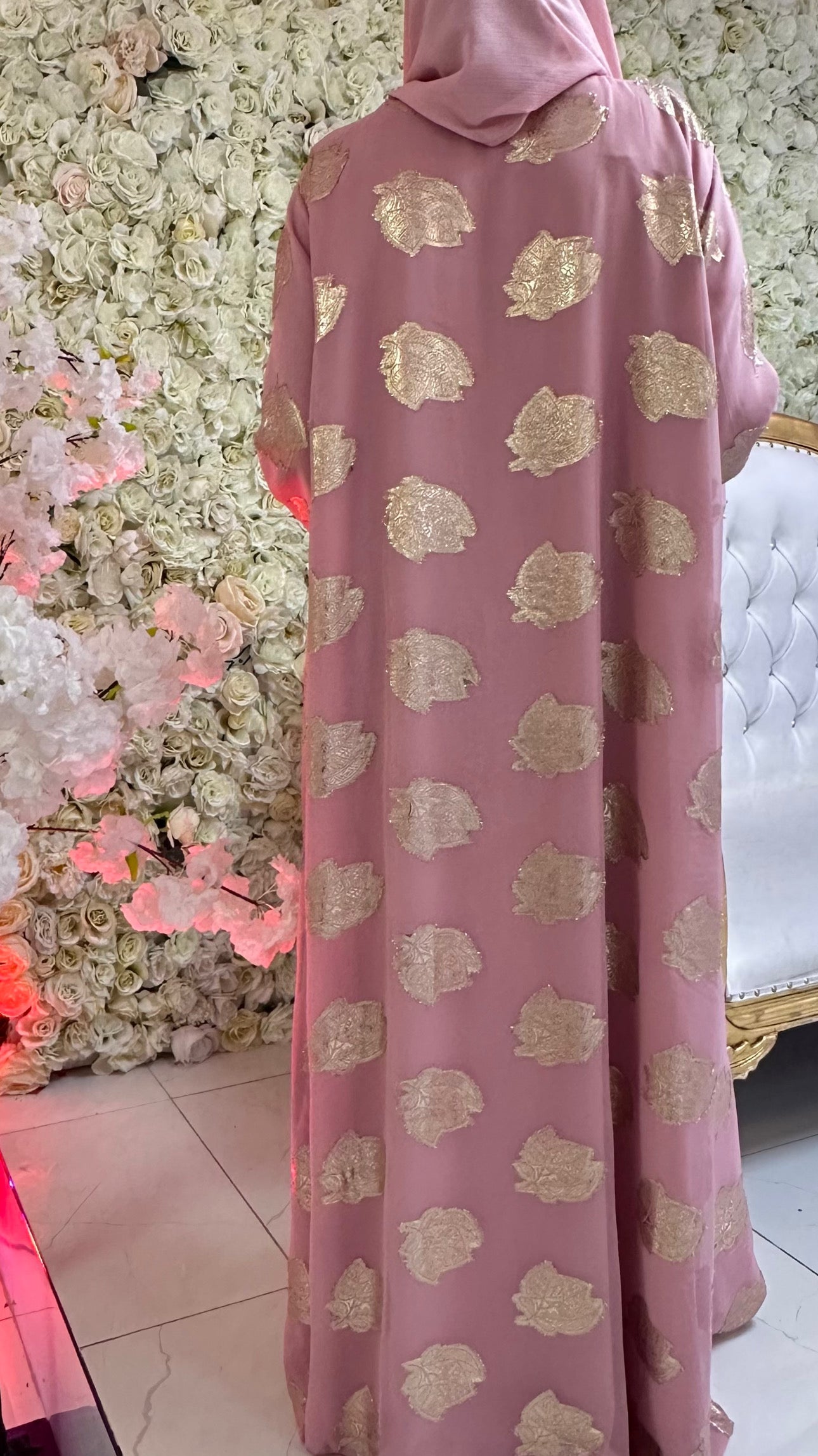 Blushing Blossom Abaya (clearance)