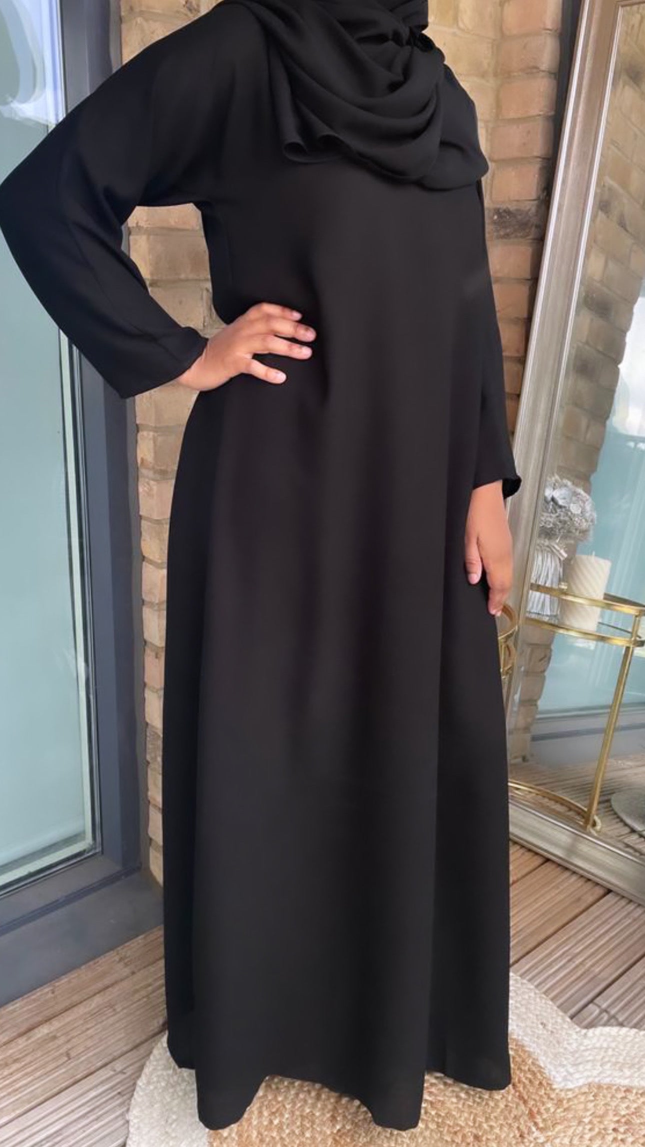 Black long sleeve dress