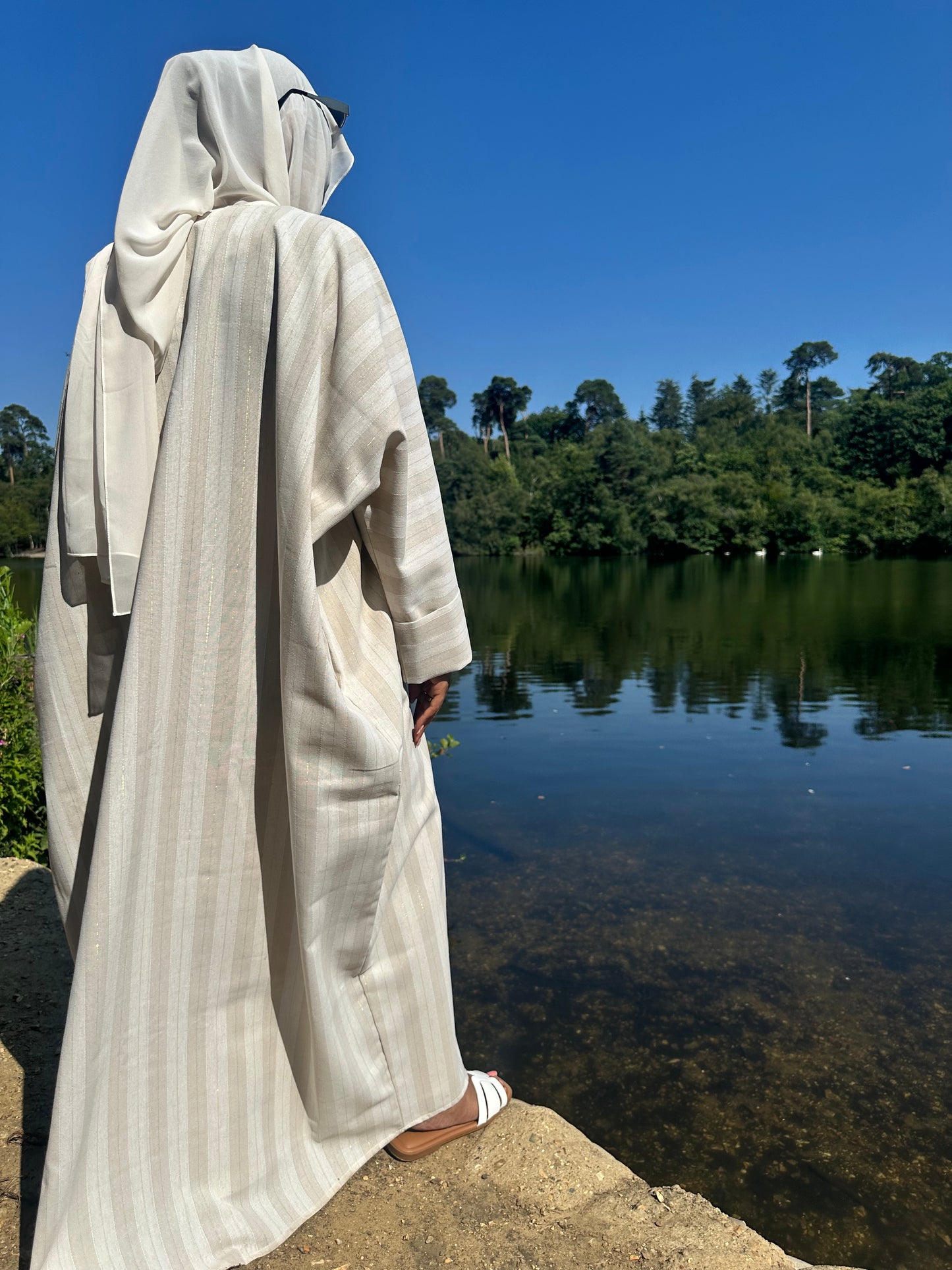 Dune Linen Kimono Abaya