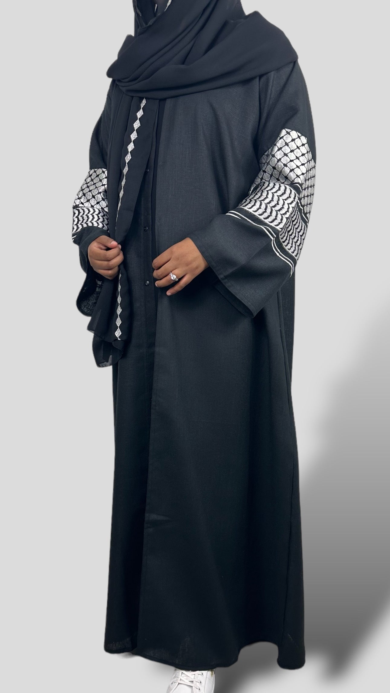 Keffiyeh open abaya