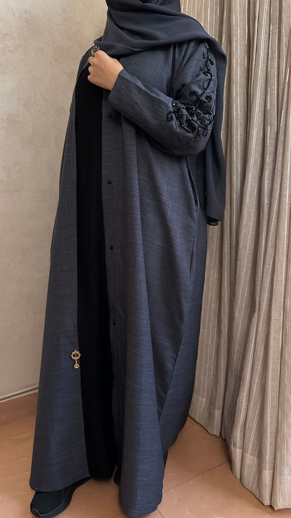 Elara Grey Abaya