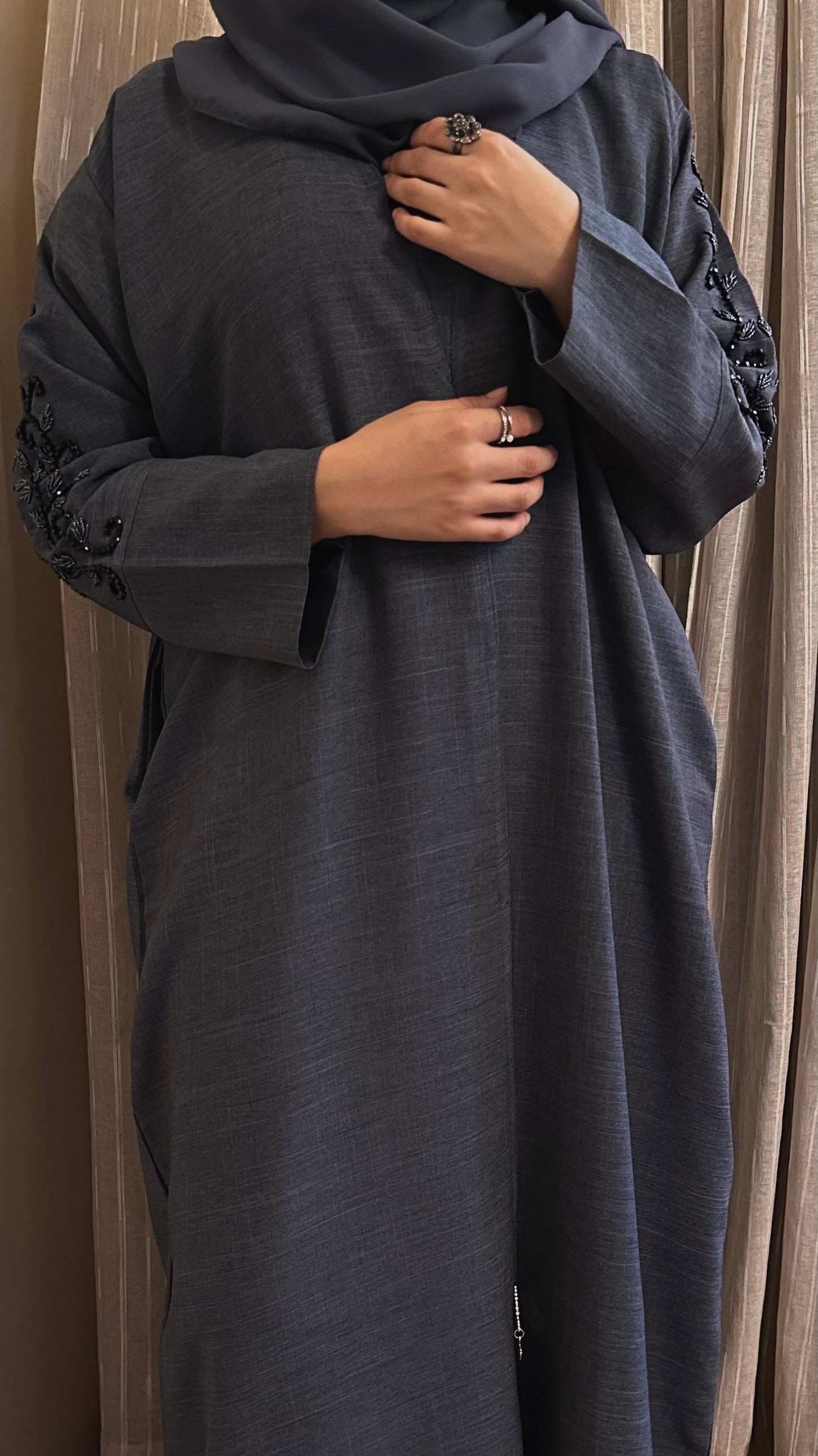 Elara Grey Abaya