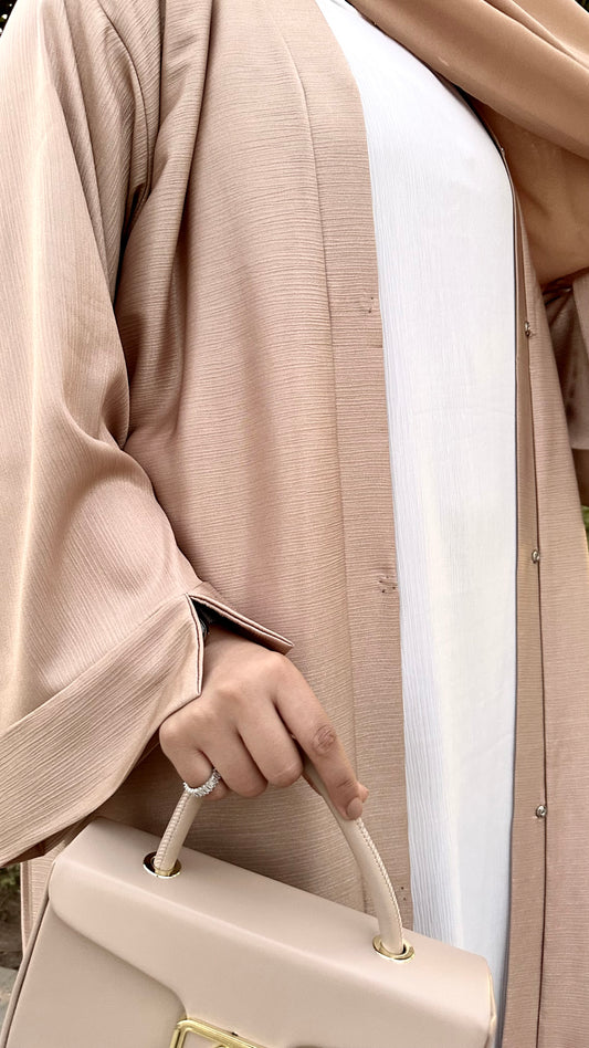 Golden open abaya