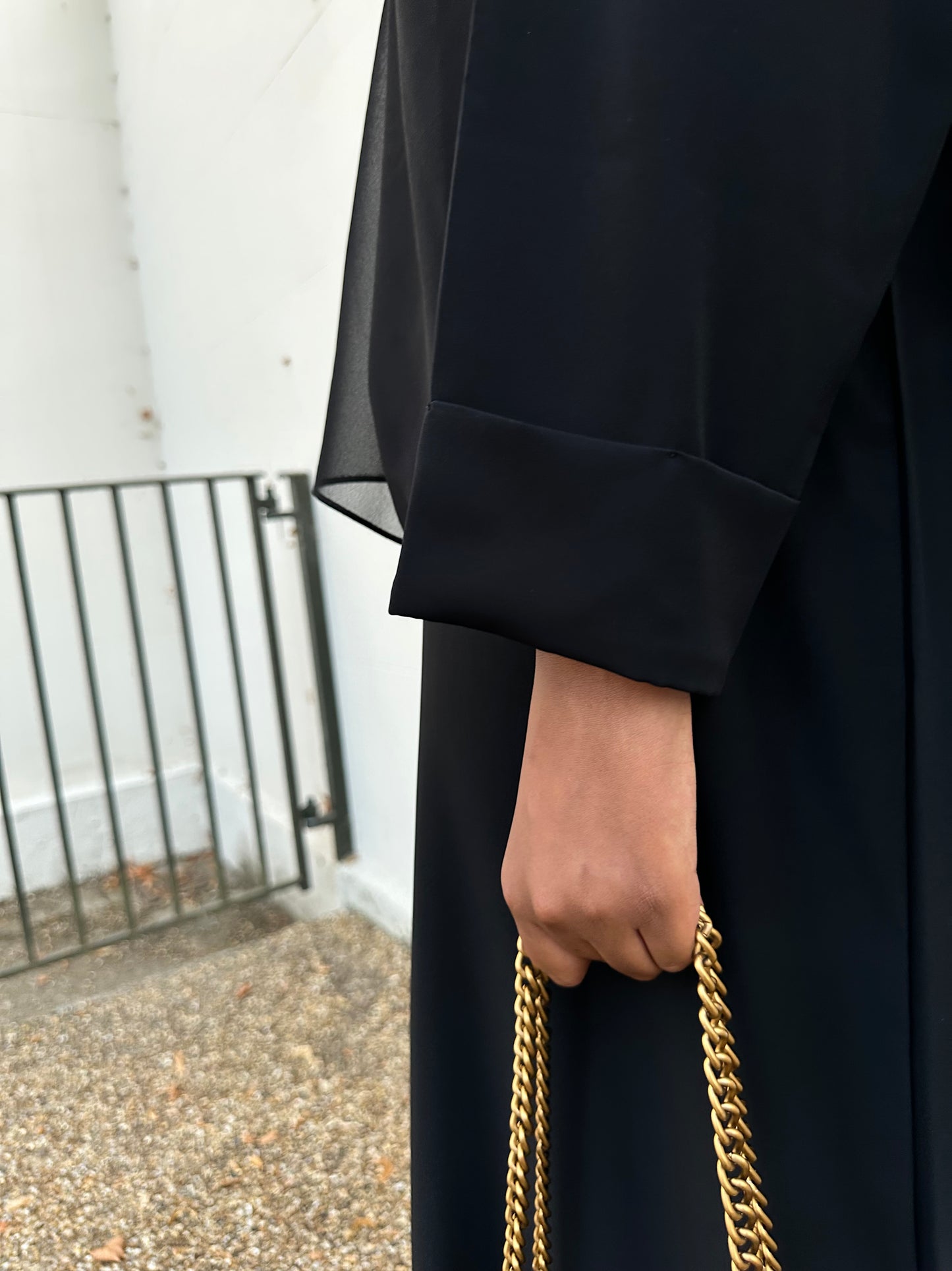 Black Elegance Closed Abaya Set