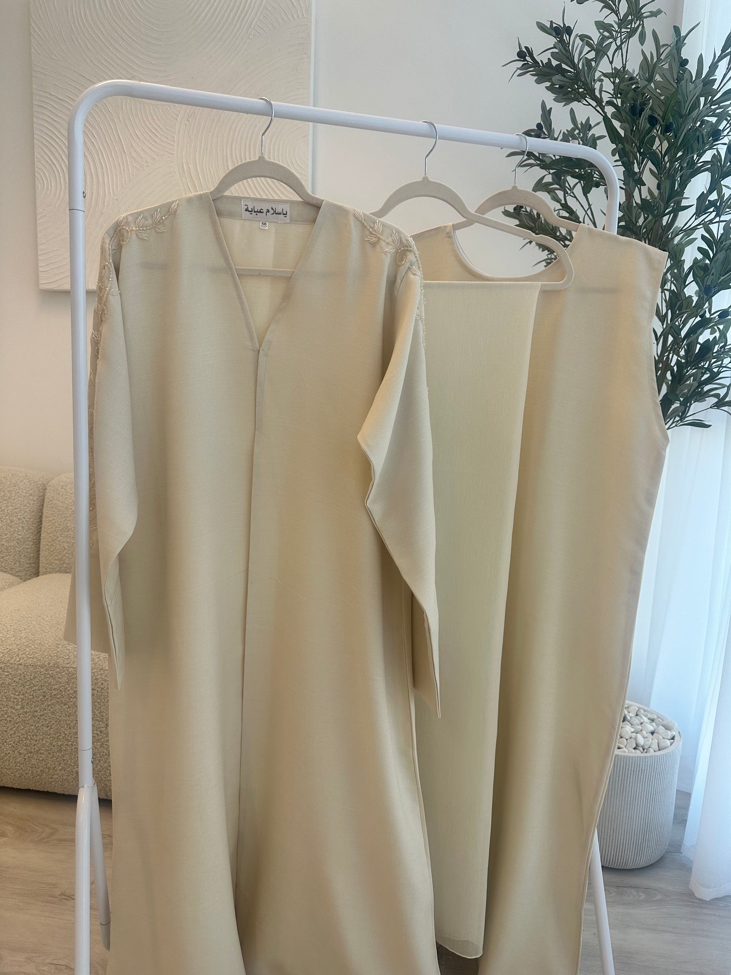 Luxe Embellished Linen Set