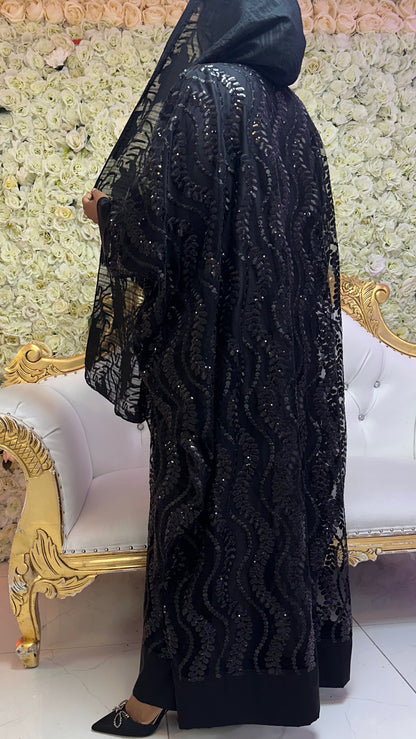 Midnight Serenity Abaya Set