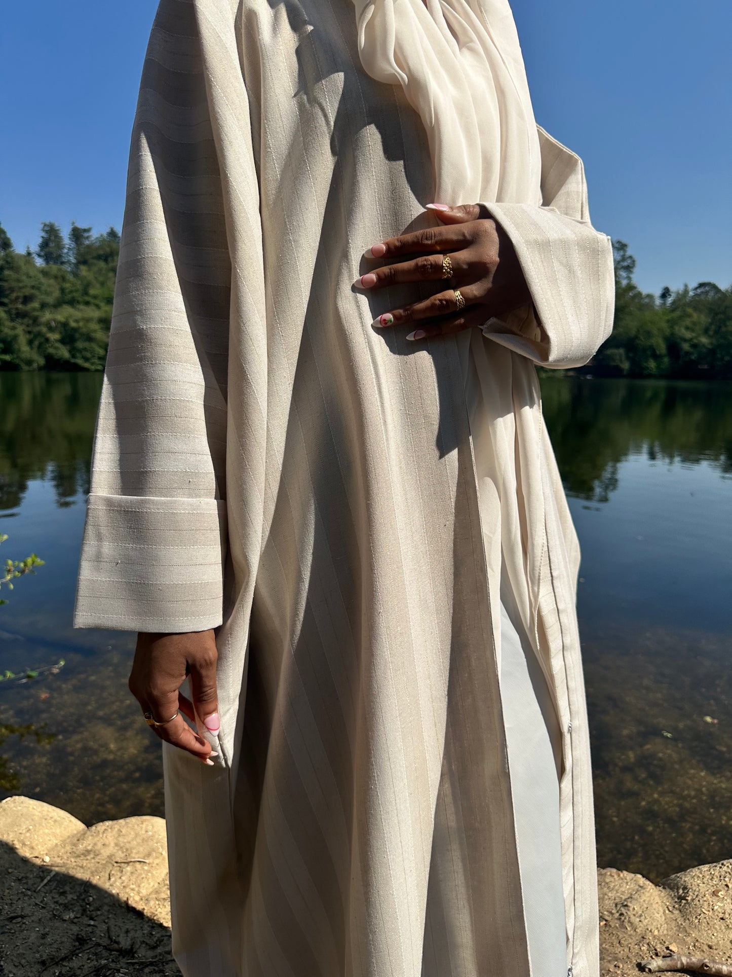 Dune Linen Kimono Abaya