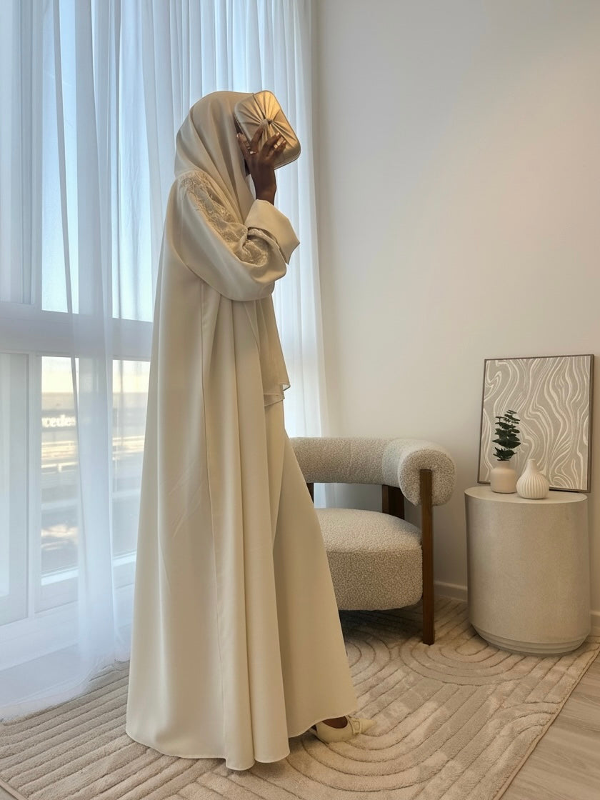 Luxe Embellished Linen Set Slim Cut