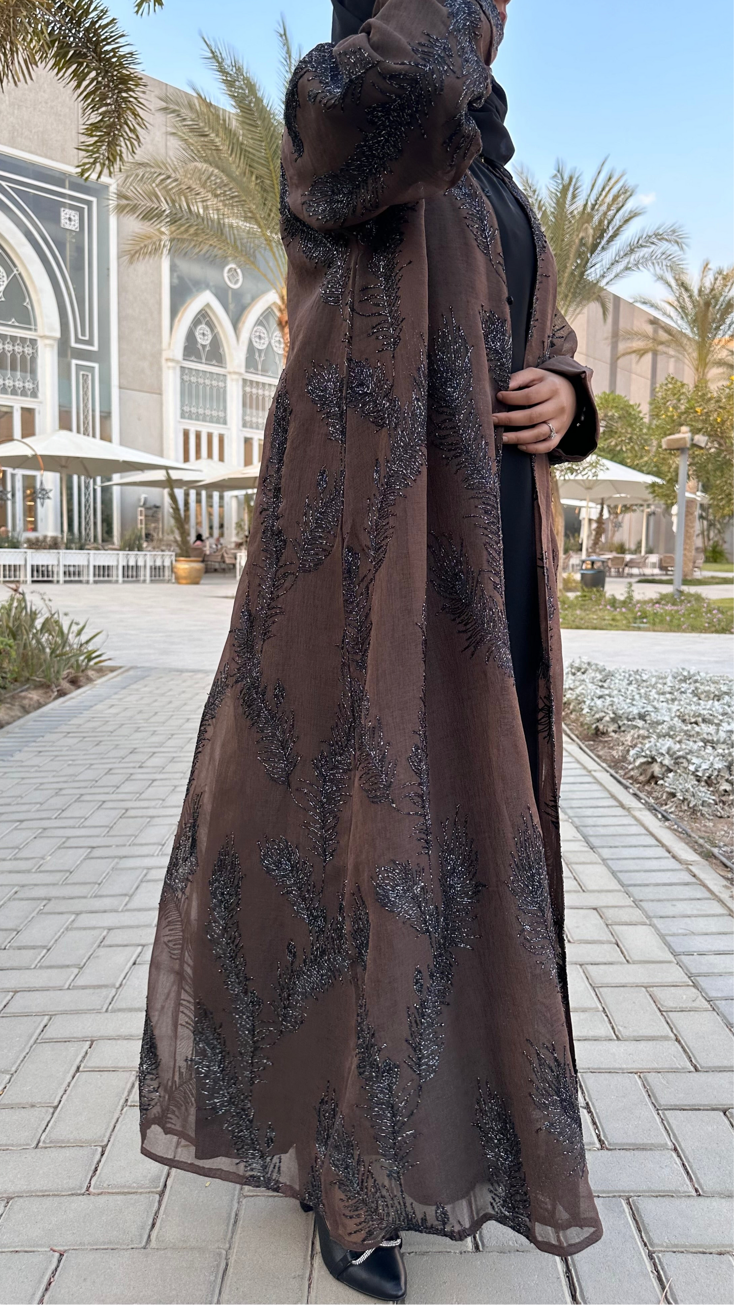 Cocoa Luxe Abaya Set