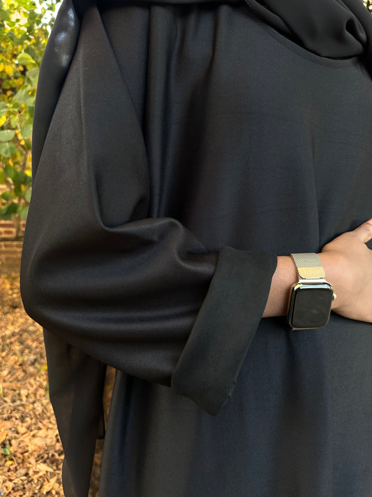 Winter Scuba Closed Abaya Dress