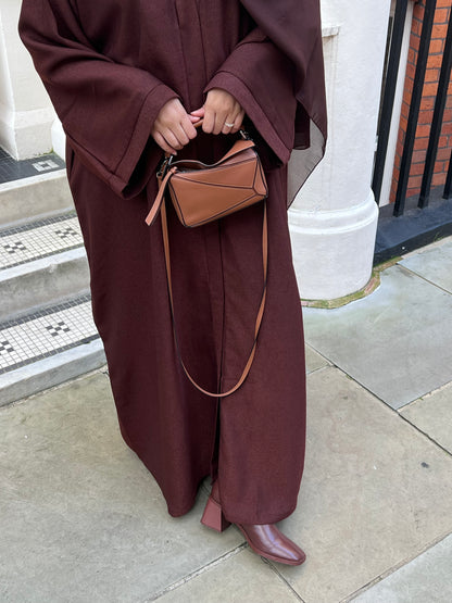 Maroon Frost Abaya