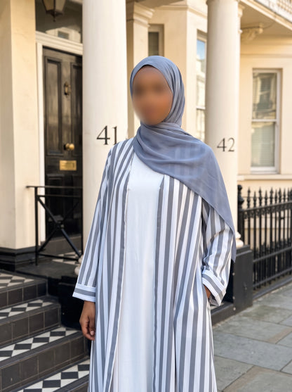 Breeze Stripe Abaya Set