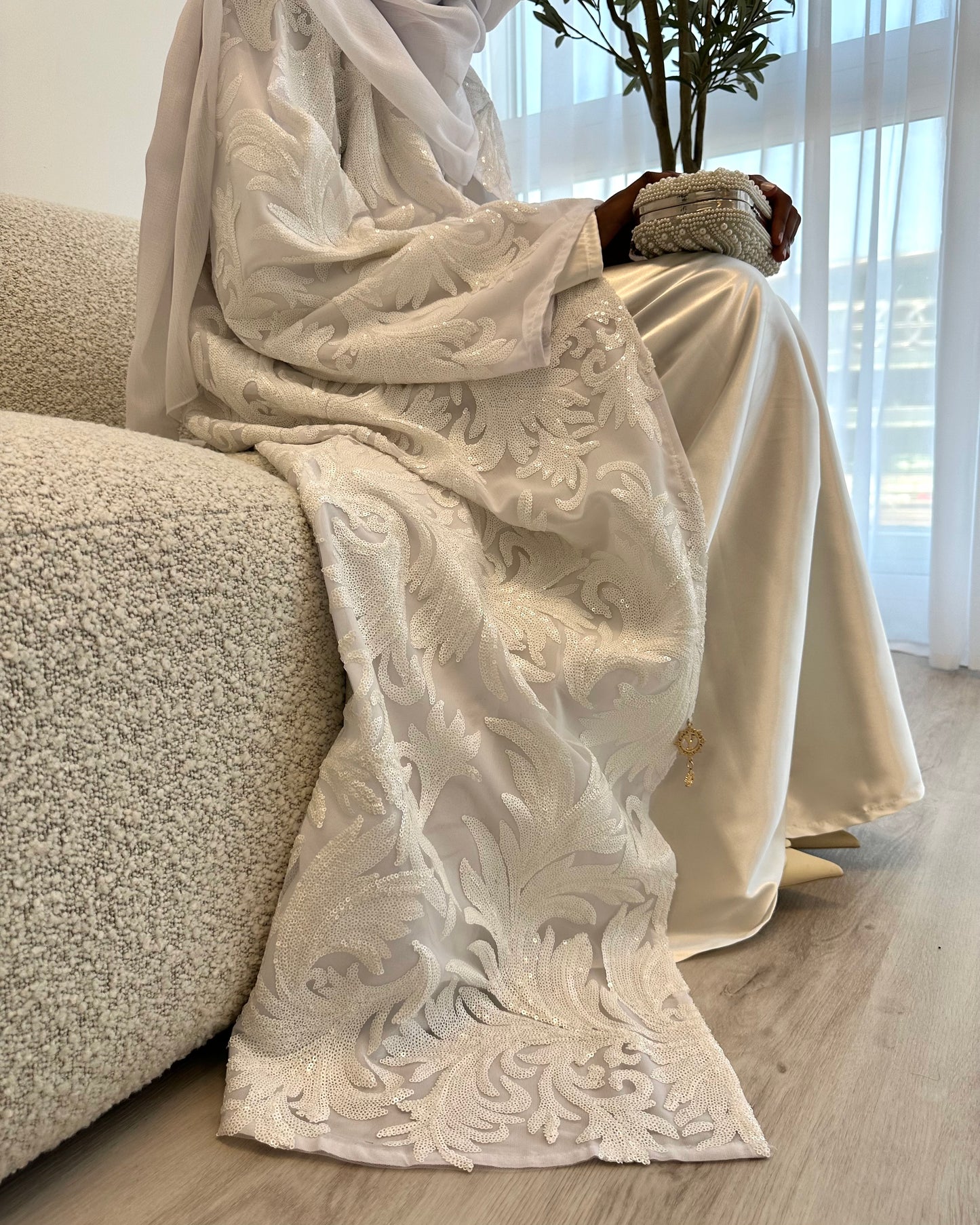 Occasion Floral 3 Piece Abaya Set