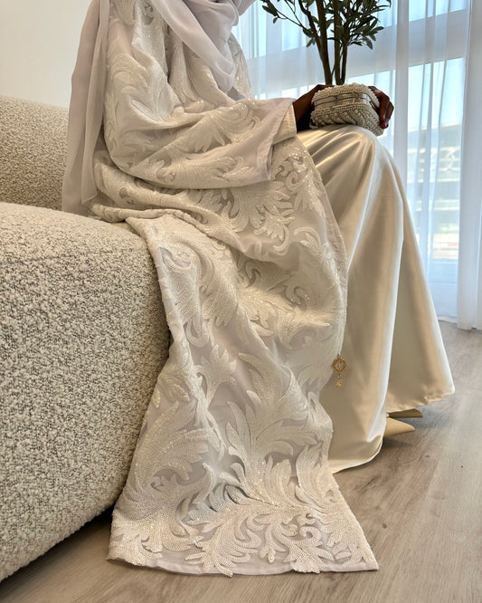 Occasion Floral 3 Piece Abaya Set