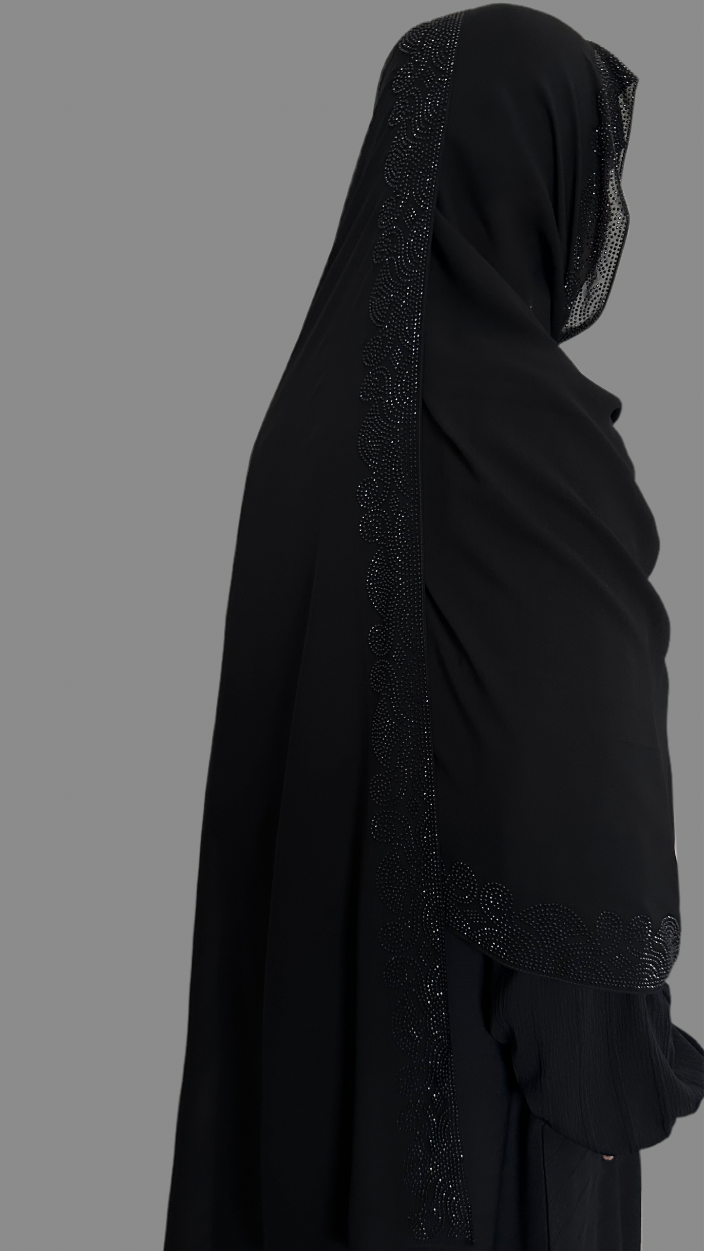 Elegant Black Maxi Hijab