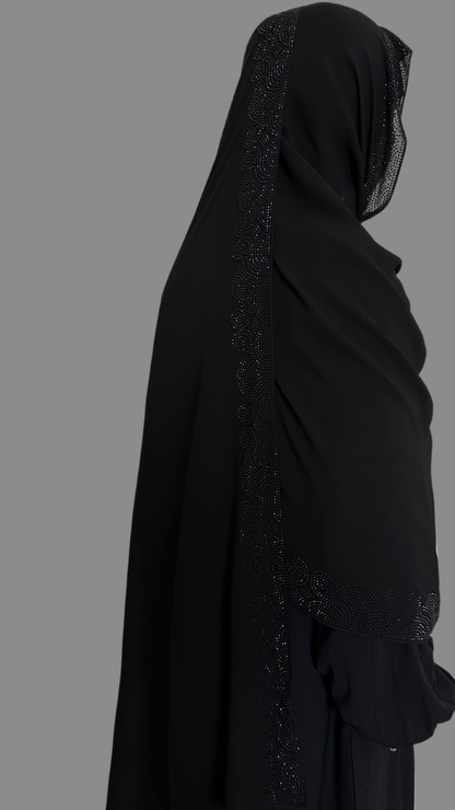 Elegant Black Maxi Hijab