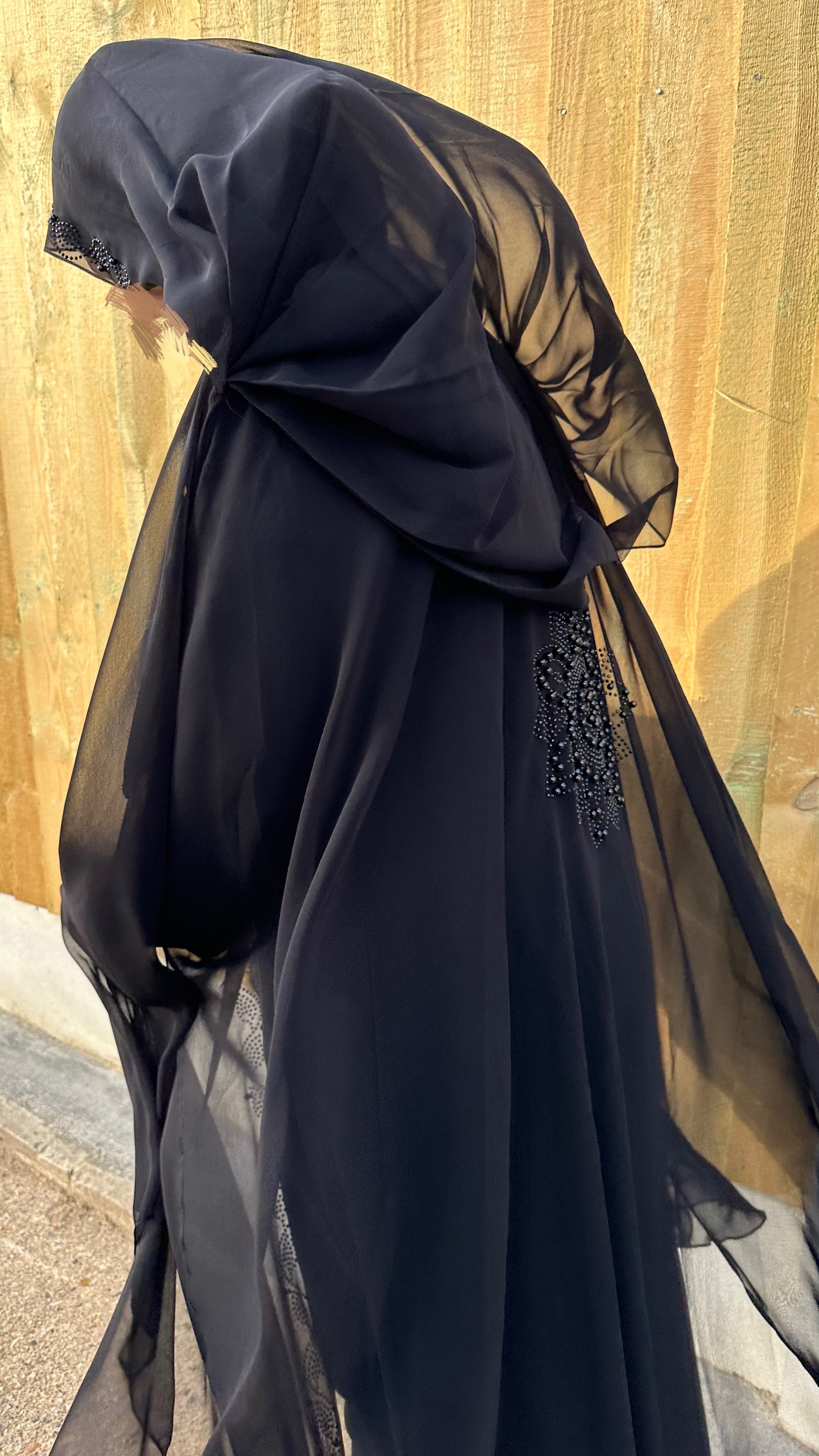 Hooded sale abaya cape