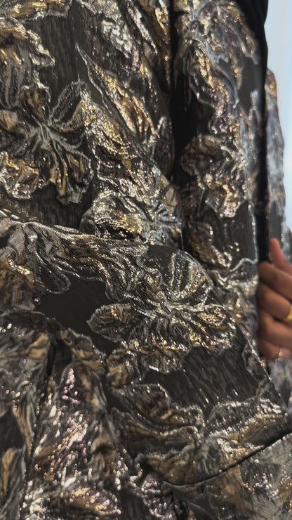 Regal Jacquard Open Abaya