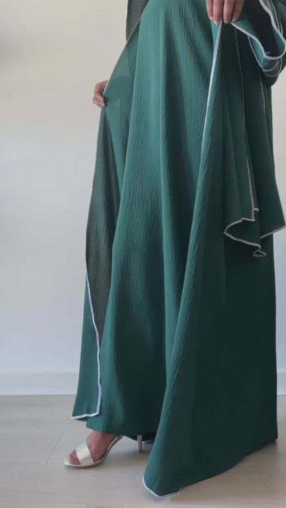 Emerald abaya set