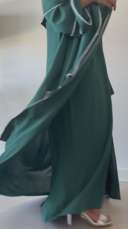 Emerald abaya set